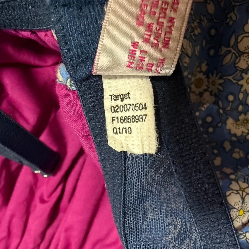 Liberty of London for Target Blue&Pink Floral Babydoll Top Lace detail size XL - Picture 15 of 15
